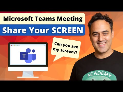 Share Your Screen in a Microsoft Teams Meeting | Microsoft Teams Tutorial