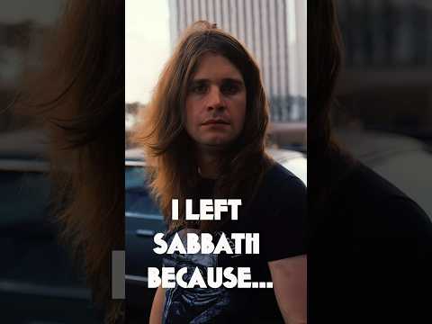 Ozzy on why he left Black Sabbath #blacksabbath #ozzyosbourne