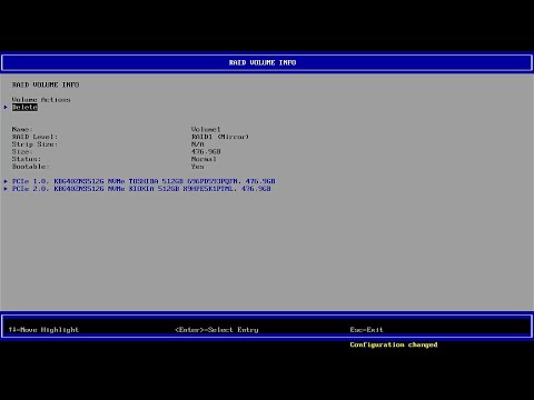 RAID mirroring with NVME drives on an EliteDesk 800 G4&G5 Mini?