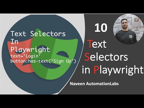 #10 - Text Selectors in Playwright || Playwright with Java