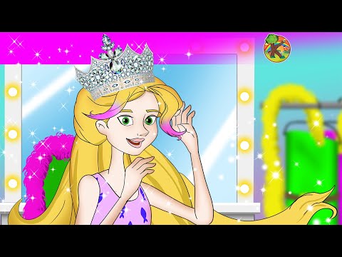 長髮公主芮龐茲 - 2個故事 (Rapunzel in Chinese) | KONDOSAN 中文 - 童話故事 | 兒童動畫 | 卡通