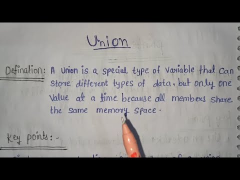 Union in C++ | Easy Explanation with Examples | C++ Programming Tutorial for Beginners