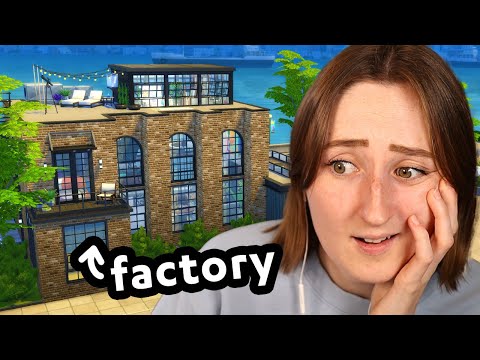 building a *renovated* factory in the sims