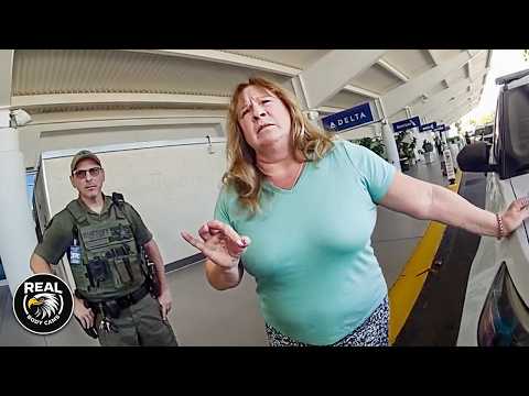 Nurse Parks at Airport Like She Owns It. Learns She Doesn't.