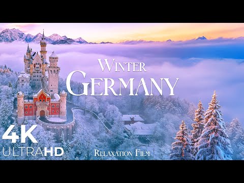 Winter in Germany 4K • Peaceful Nature Relaxation Film with Deep Calming Music