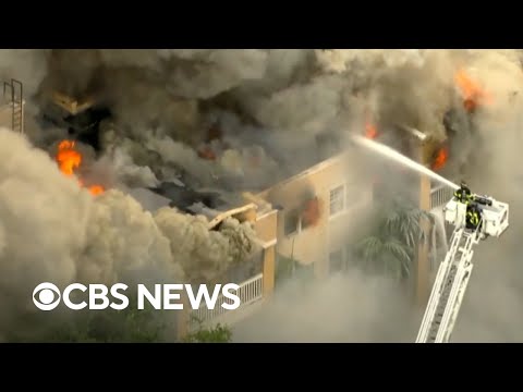 Suspect in custody after shooting and massive Miami apartment fire