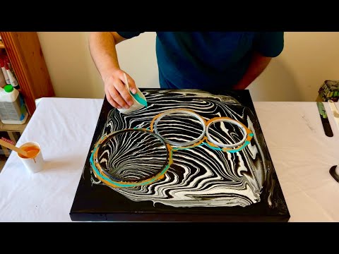 NEW + NEVER Seen Before - 3D fluid art - Multi Technique Abstract Acrylic Fluid Painting