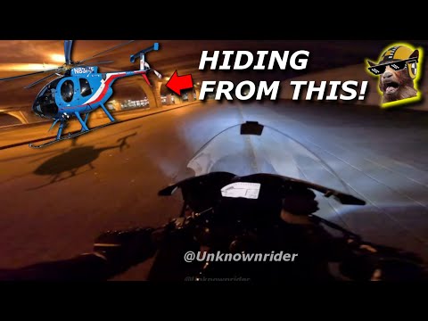 Unknown Rider Successfully Evades Police Helicopter! How Did He Do It?
