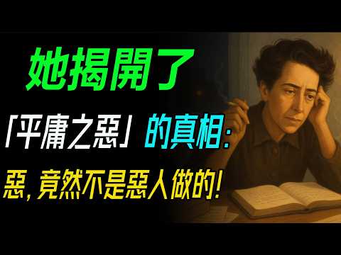 她揭開了「平庸之惡」的真相:惡,竟然不是惡人做的!|漢娜.阿倫特:愛與惡。 #漢娜阿倫特 #愛與惡 #平庸之惡 #哲學思想 #女性力量 #存在主義 #納粹時代 #思考的勇氣 #思想自由