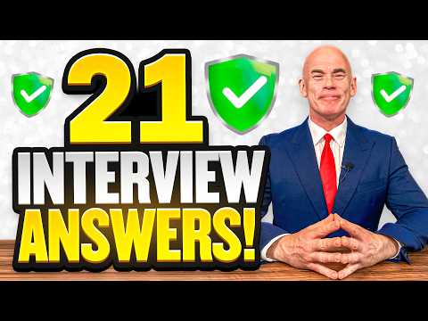 TOP 21 INTERVIEW QUESTIONS & ANSWERS! (How to Answer Common Job Interview Questions!)