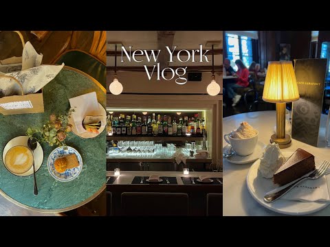NY Vlog | Cute Tea House & Café in the West Village. Enjoying Europe in NY, Café Sabarsky & Rezdôra