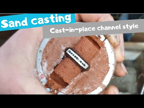 Sand casting - Tutorial - Cast-in-place stones channel set style
