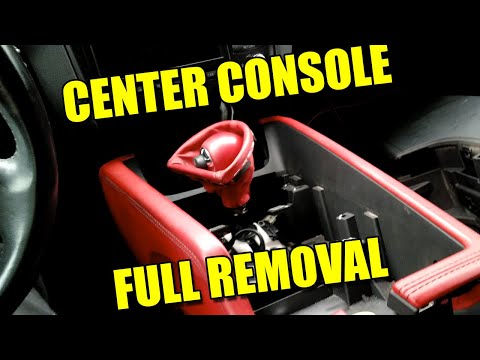 Remove Center Console, Climate Control, Gear Knob, Trim, Hand Rest, Park Brake Cover on Audi TT Mk2