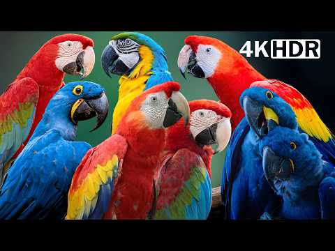 Beautiful Parrots: The Amazing Macaw | Breathtaking Nature & Wonderful Birds Songs | Relaxation