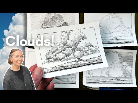 How To Draw Clouds with Pen and Ink