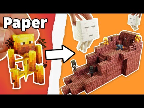 I Made The NETHER Fortress With Magnetic Minecraft Blocks