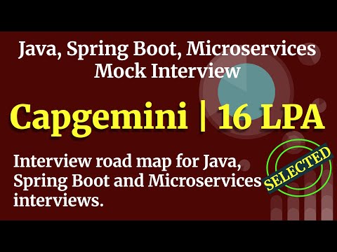 Capgemini Java, Spring Boot and Microservices Mock Interview