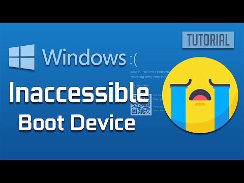 Inaccessible Boot Device Blue Screen Error in Windows 10 Unable to Boot Fix [2025]