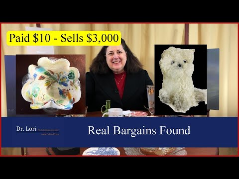 Real Bargains Found in Goodwill Bins: Stuffed Toys, Murano Glass, Costume Jewelry, Silver - Dr. Lori