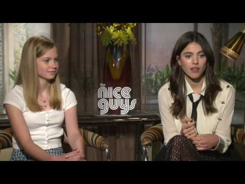 The Nice Guys: Angourie Rice & Margaret Qualley Official Movie Interview | ScreenSlam