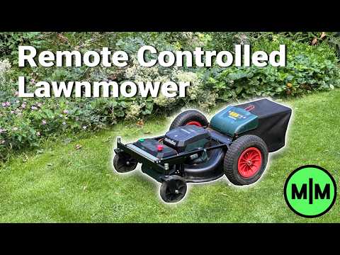 Why Push When You Can Play? DIY Remote-Controlled Lawnmower