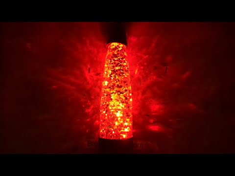 USB glitter lamp with REAL thermal convection