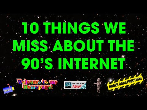 10 Things We Miss About The 1990's Internet