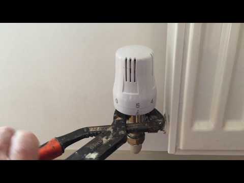 Thermostatic radiator valve stuck in off position