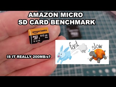 Amazon Basics Micro SD Card Speed Test 200MB/s V30 A2 Benchmark