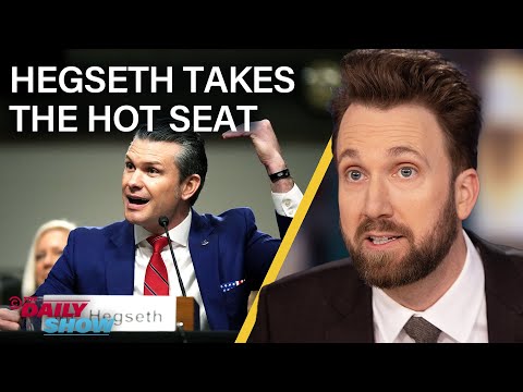 Pete Hegseth Grilled on Cheating, Corruption, & Women in Combat in Senate Hearing | The Daily Show