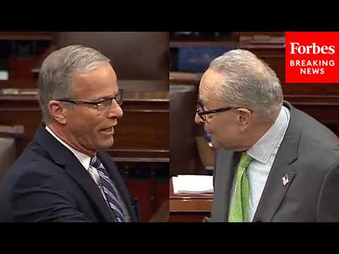 BREAKING: Chuck Schumer And John Thune Square Off Over DHS Funding As Shutdown Continues