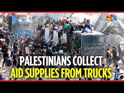 WATCH: Aid Trucks Begin To Enter Gaza as Hamas Confirms Hostage Release | Gaza Strip | N18G