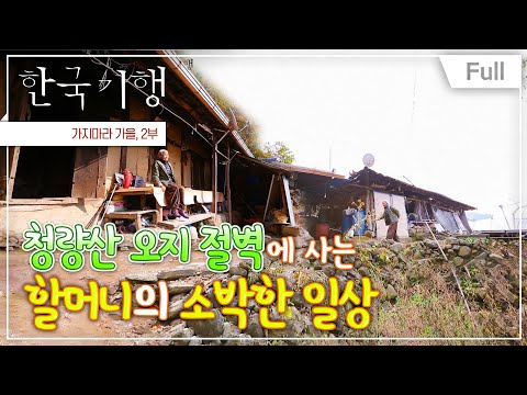 [청량산 오지 두둔마을의 100년된 집과 할머니의 이야기] Full 한국기행 - 가지마라 가을 2부 하늘아래 무릉도원 20161122