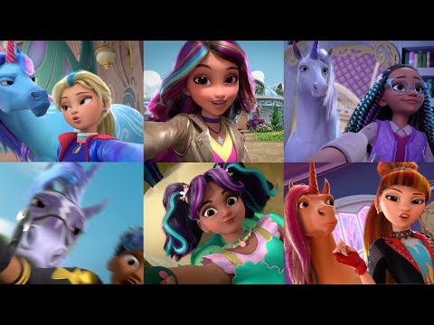 ALL 6 Sapphire Dorm Riders Vlogs! Explore Unicorn Academy With Us 🦄📹 | 20 Min Compilation for Kids
