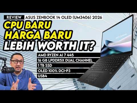 Laptop Tipis-Ringan Kelas Atas dengan AMD Ryzen AI 400: Review ASUS Zenbook 14 OLED (UM3406GA)