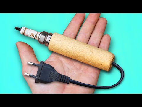 Millions Don’t Know the Secret Insert the Wire and Spark Plug into a Wooden Handle!