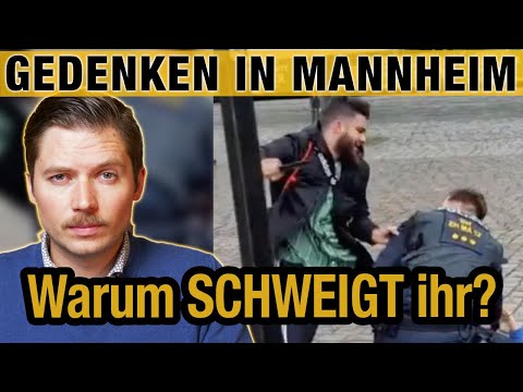 Gedenkfeier in Mannheim & ALLE schweigen zum wahren Grund für das Attentat! Warum?