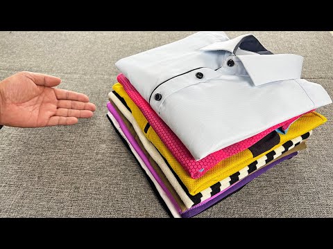 原来叠衣服如此简单，学会这招，3秒一件，又快又整齐，赶紧试试