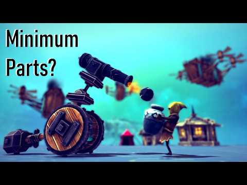 What's The Minimum Number of Pieces Needed to Beat Besiege?