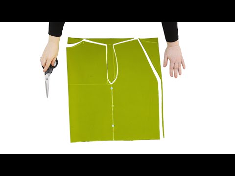 LESS THAN 1 METER FABRIC! The Easiest One Piece Elegant Vest / Waistcoat Sewing