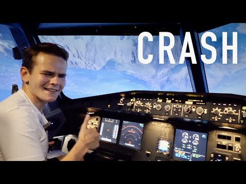 Flying A FULL MOTION a320 Simulator (I Crashed)