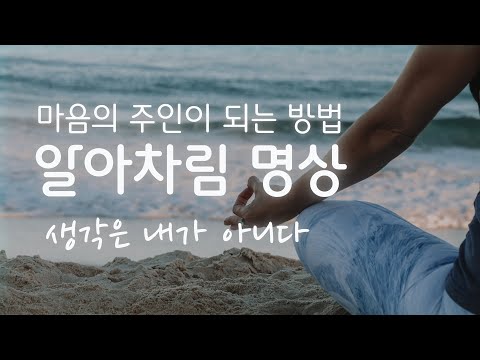 마음 다스리는 법ㅣ생각과의 동일시에서 벗어나는 알아차림 마음챙김 명상 가이드ㅣ🕊새소리 배경음