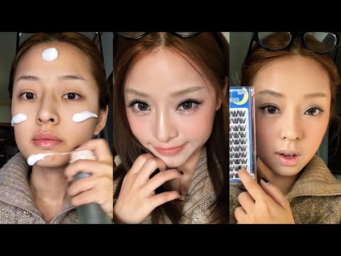 GRWM douyin ASMR real sounds COMPILATION✨🌸 EP.60 | ASMR MAKEUP 메이크업
