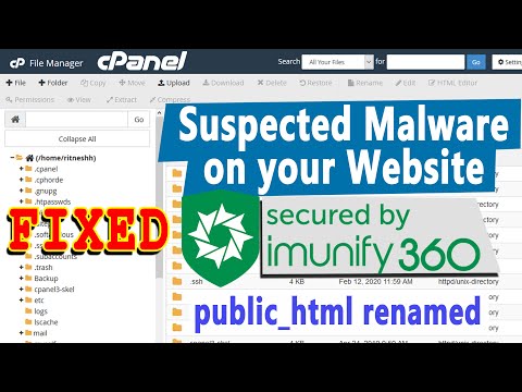 How to Fix cPanel error- public_html renamed/malware detected by Imunify360?