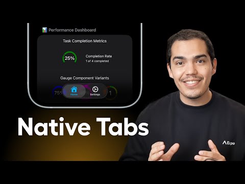 Liquid Glass Tabs with Expo Router v6 | Native Tabs