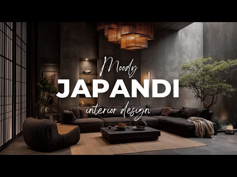 Moody Japandi Interior Design: Secrets Behind Deep Tones and Natural Textures [4K]