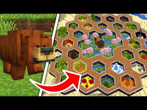 I Built a Zoo for REAL ANIMALS in Minecraft Hardcore