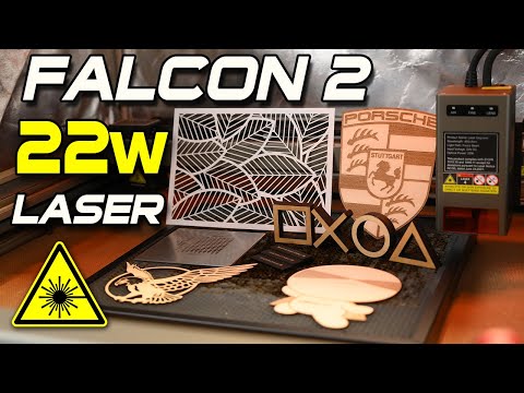 AMAZING RESULTS! CREALITY FALCON 2 22W LASER ENGRAVER
