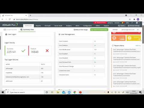 ManageEngine ADAudit Plus Product Demo