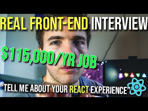 REAL Front-End Developer INTERVIEW ($115,000 / Year) #grindreel #javascript